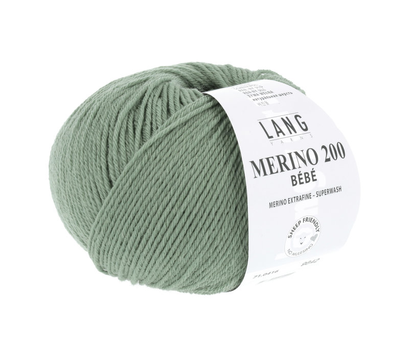 Lang Yarns Merino 200 Bebe - 416 - Groen