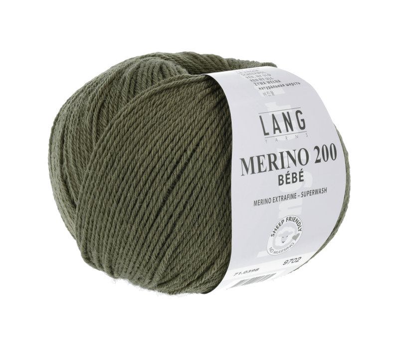 Lang Yarns Merino 200 Bebe - 398 - Groen