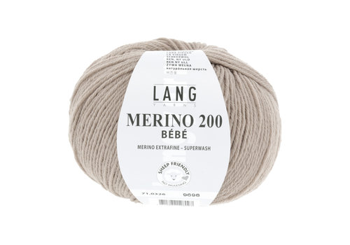 Lang Yarns Lang Yarns Merino 200 Bebe - 326 - 100% merino wol (mulesing free) - Bruin