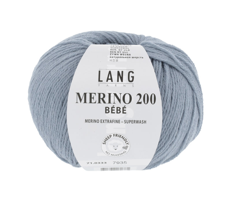 Lang Yarns Merino 200 Bebe - 333 - Grijs
