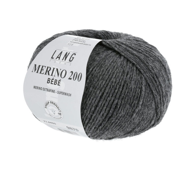 Lang Yarns Merino 200 Bebe - 405 - Grijs