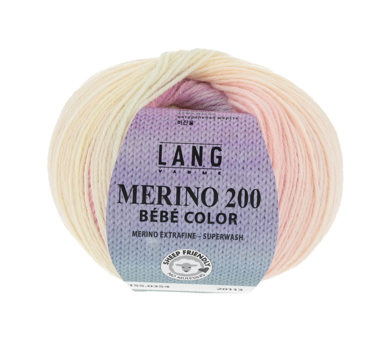 Lang Yarns Merino 200 Bebe color - 354 - Geel - Oranje