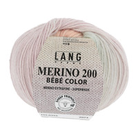 Lang Yarns Merino 200 Bebe color - 355 - Paars - Groen