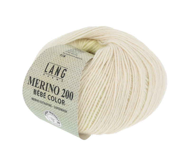 Lang Yarns Merino 200 Bebe color - 416 - Geel