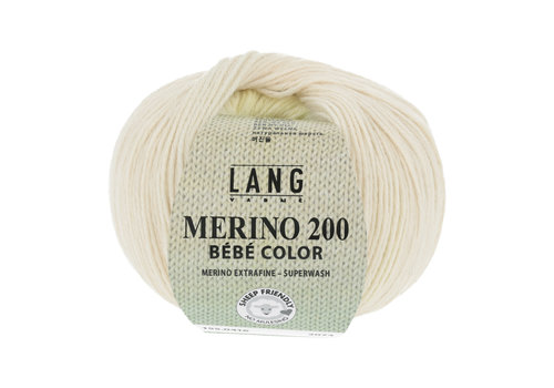 Lang Yarns Lang Yarns Merino 200 Bebe color - 416 - 100% merino wol (mulesing free) - Geel