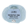 Lang Yarns Merino 200 Bebe color - 421 - 100% merino wol (mulesing free) - Blauw
