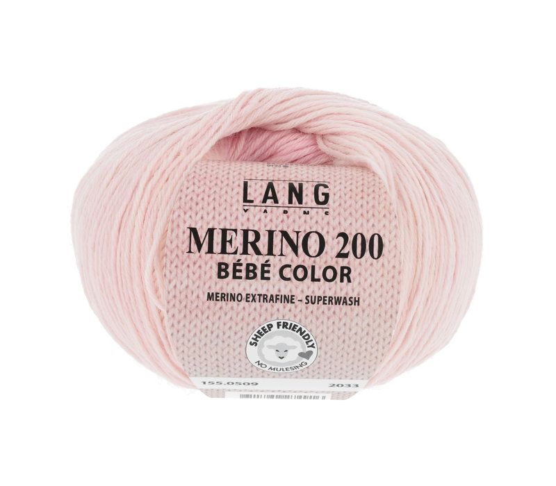 Lang Yarns Merino 200 Bebe color - 509 - Roze