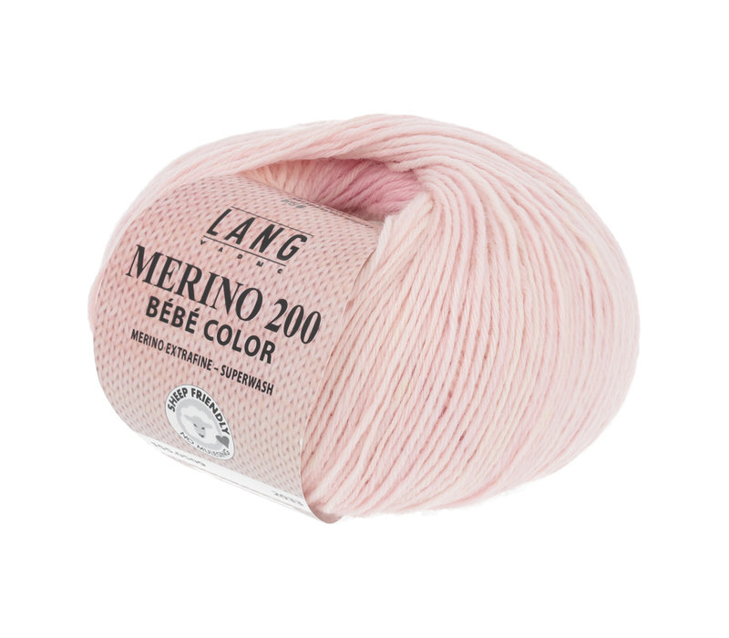 Lang Yarns Merino 200 Bebe color - 509 - Roze