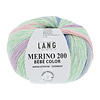 Lang Yarns Merino 200 Bebe color - 558 - 100% merino wol (mulesing free) - Groen - Roze