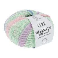 Lang Yarns Merino 200 Bebe color - 558 - Groen - Roze