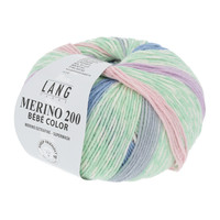 Lang Yarns Merino 200 Bebe color - 558 - Groen - Roze