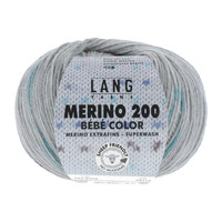 Lang Yarns Merino 200 Bebe color - 310 - Grijs - Blauw