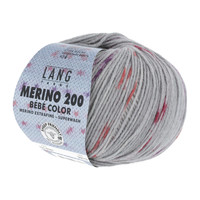 Lang Yarns Merino 200 Bebe color - 361 - Grijs - Rood