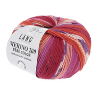 Lang Yarns Merino 200 Bebe color - 360 - Rood