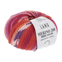 Lang Yarns Merino 200 Bebe color - 360 - Rood