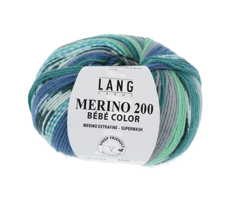 Lang Yarns Merino 200 Bebe color - 373 - Groen