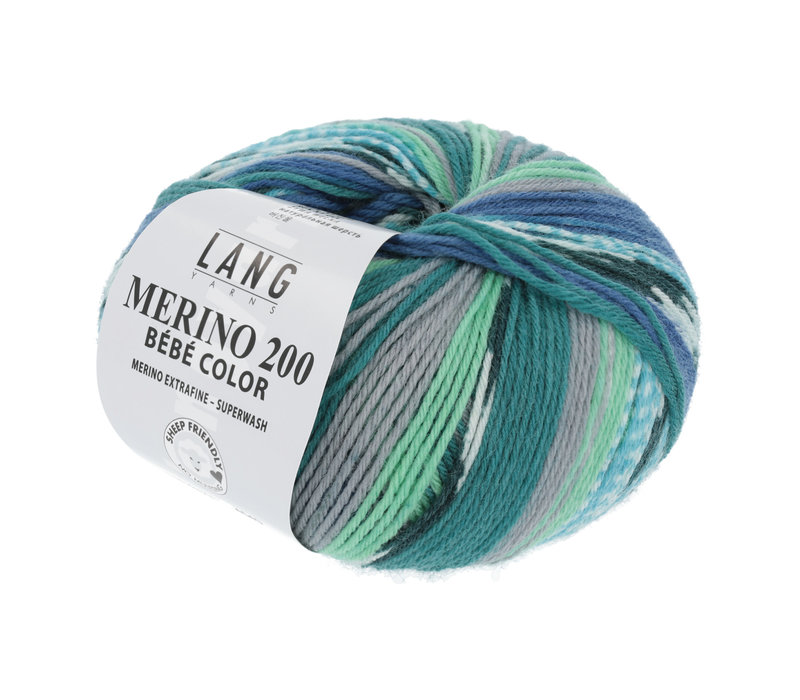 Lang Yarns Merino 200 Bebe color - 373 - Groen