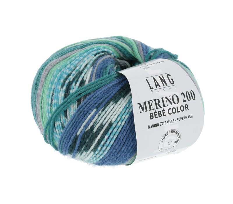 Lang Yarns Merino 200 Bebe color - 373 - Groen