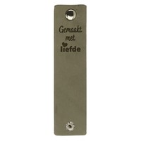 Leren Label Gemaakt met Liefde