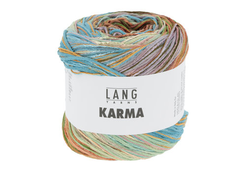 Lang Yarns Lang Yarns Karma - 4 - Blauw - Oranje - Groen