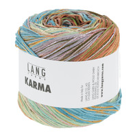 Lang Yarns Karma - 4 - Blauw - Oranje - Groen