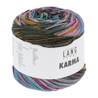 Lang Yarns Karma - 3 - Blauw - Groen - Roze