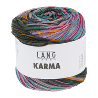 Lang Yarns Karma - 3 - Blauw - Groen - Roze