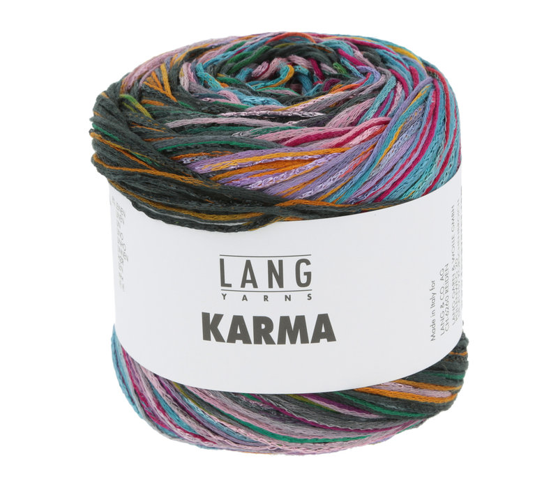 Lang Yarns Karma - 3 - Blauw - Groen - Roze