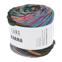 Lang Yarns Karma - 3 - Blauw - Groen - Roze