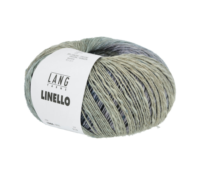 Lang Yarns Linello - 25 - Grijs - Blauw