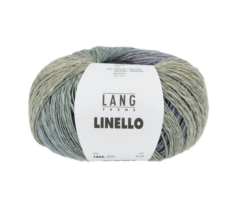 Lang Yarns Linello - 25 - Grijs - Blauw