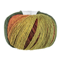 Lang Yarns Linello - 55 - Groen - Oranje