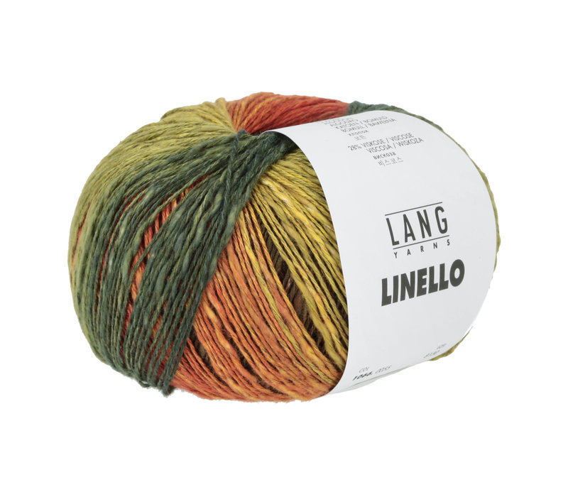 Lang Yarns Linello - 55 - Groen - Oranje