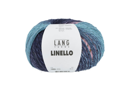 Lang Yarns Lang Yarns Linello - 56 - 40% linnen, 32% katoen en 28% viscose - Blauw - Roze