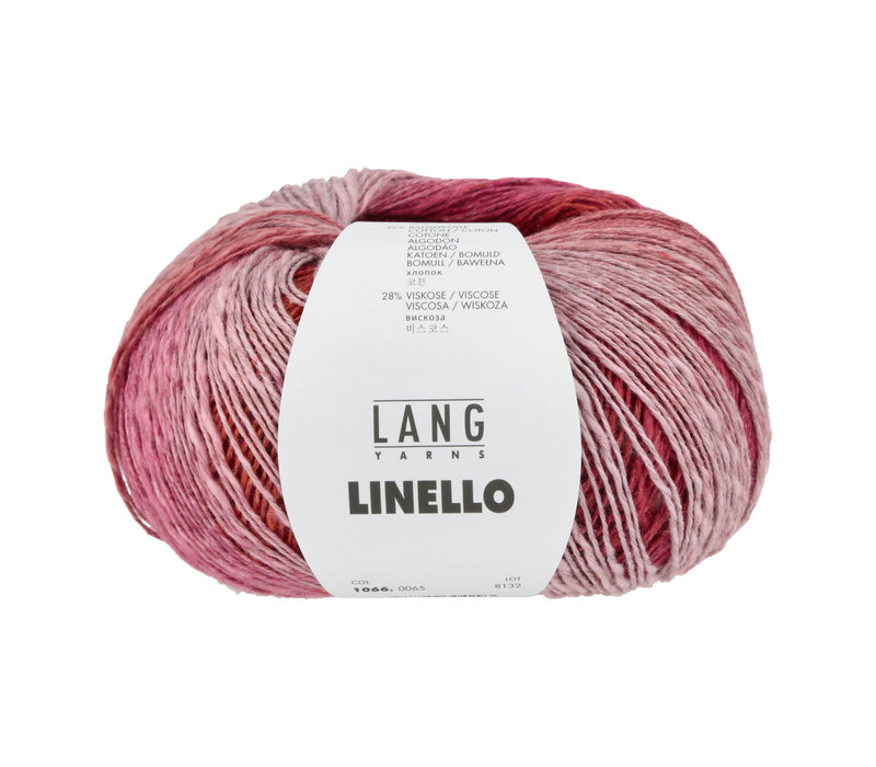 Lang Yarns Linello - 65 - Rood - Roze