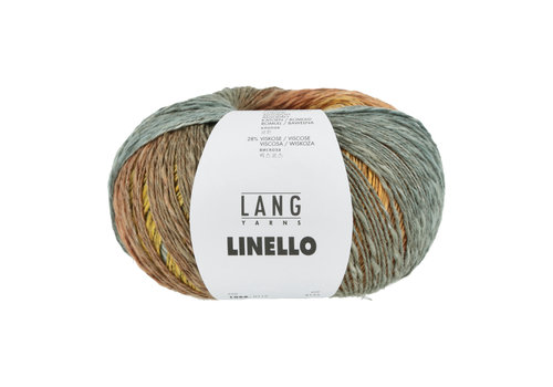Lang Yarns Lang Yarns Linello - 115 - 40% linnen, 32% katoen en 28% viscose - Oranje - Grijs