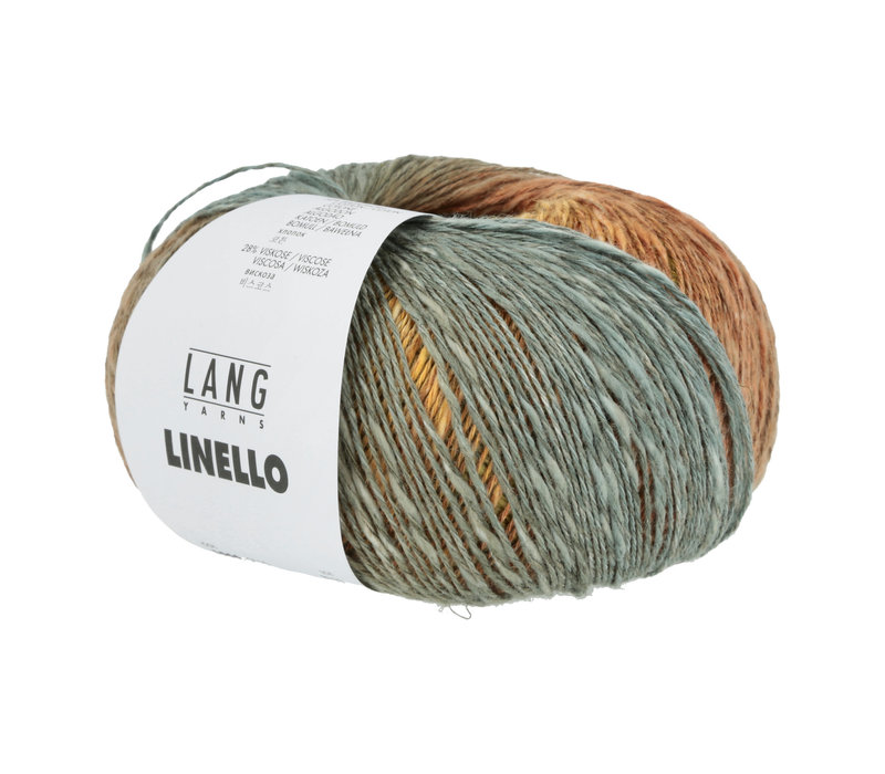 Lang Yarns Linello - 115 - Oranje - Grijs