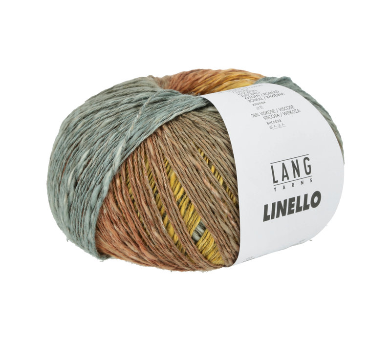 Lang Yarns Linello - 115 - Oranje - Grijs