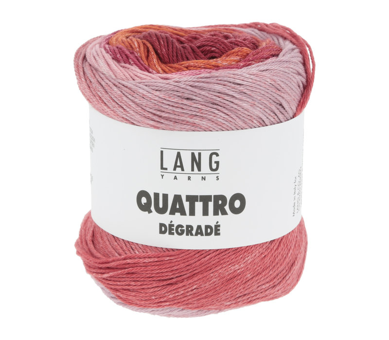 Lang Yarns Quattro Degrade - 2 - Roze - Rood