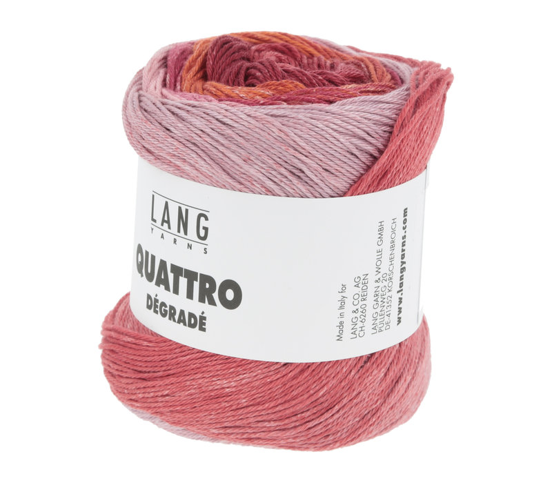 Lang Yarns Quattro Degrade - 2 - Roze - Rood