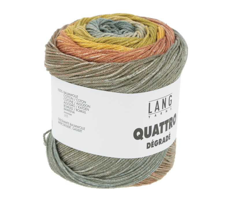 Lang Yarns Quattro Degrade - 3 - Groen - Oranje