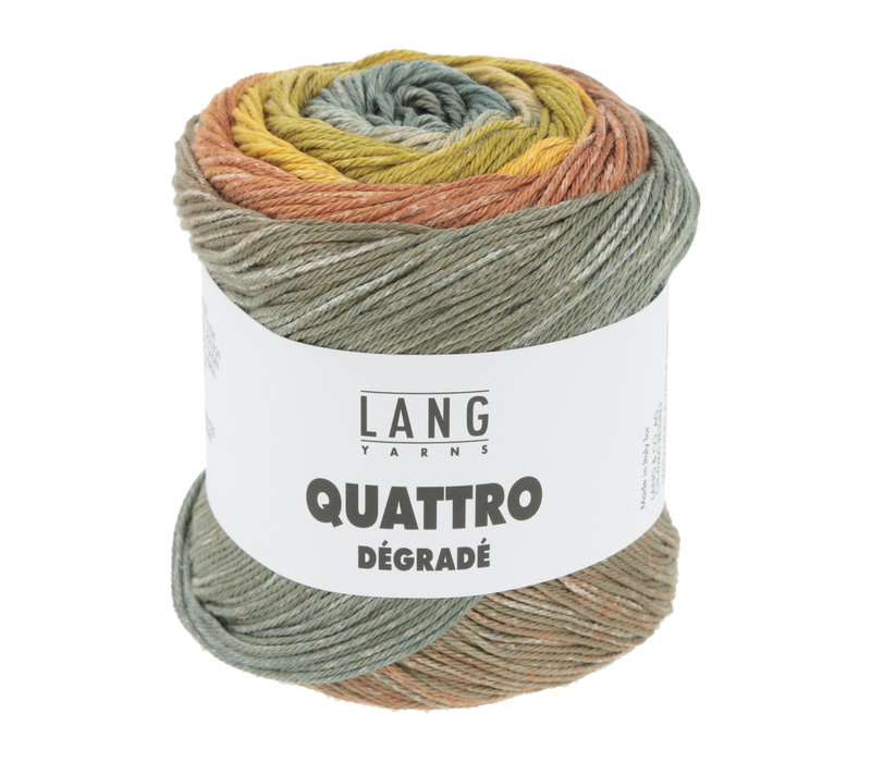 Lang Yarns Quattro Degrade - 3 - Groen - Oranje