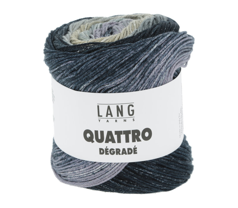 Lang Yarns Quattro Degrade - 4 - Blauw - Grijs