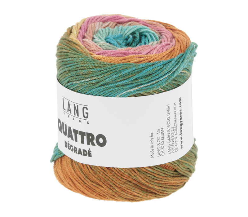 Lang Yarns Quattro Degrade - 6 - Roze - Blauw