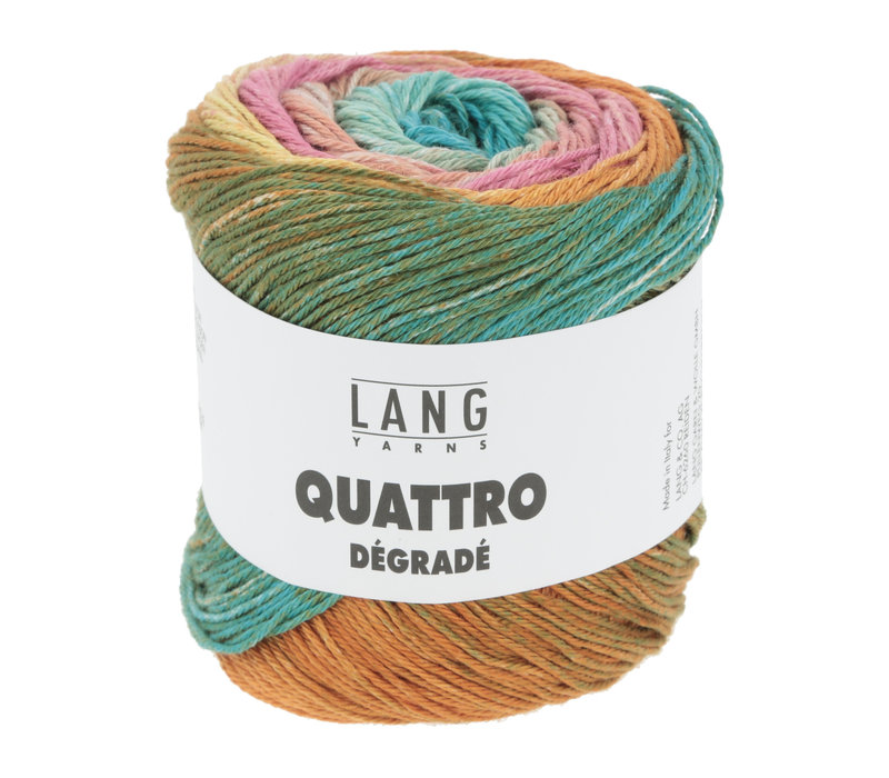 Lang Yarns Quattro Degrade - 6 - Roze - Blauw