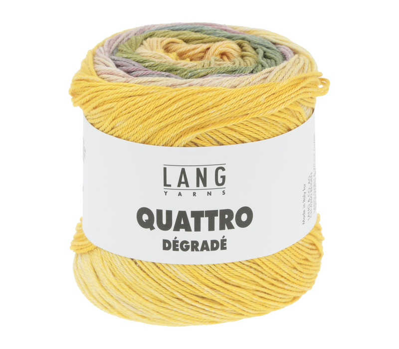 Lang Yarns Quattro Degrade - 7 - Geel - Groen