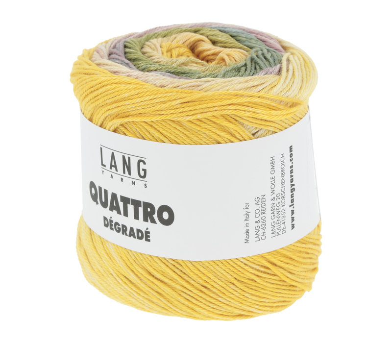 Lang Yarns Quattro Degrade - 7 - Geel - Groen