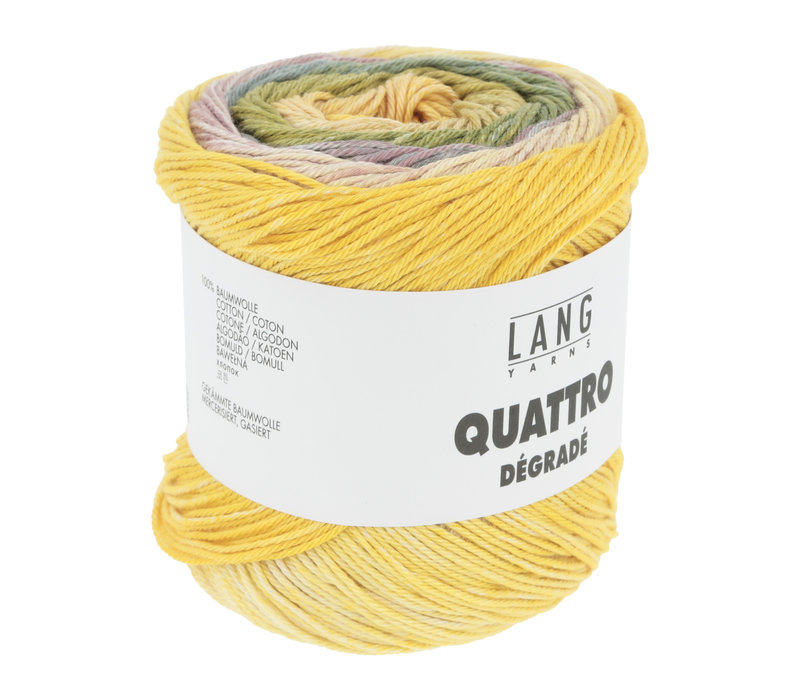 Lang Yarns Quattro Degrade - 7 - Geel - Groen