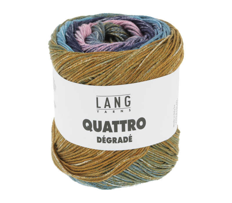 Lang Yarns Quattro Degrade - 10 - Groen - Blauw