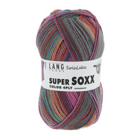 Lang Yarns Super Soxx 4-ply - 362 - Grijs - Roze